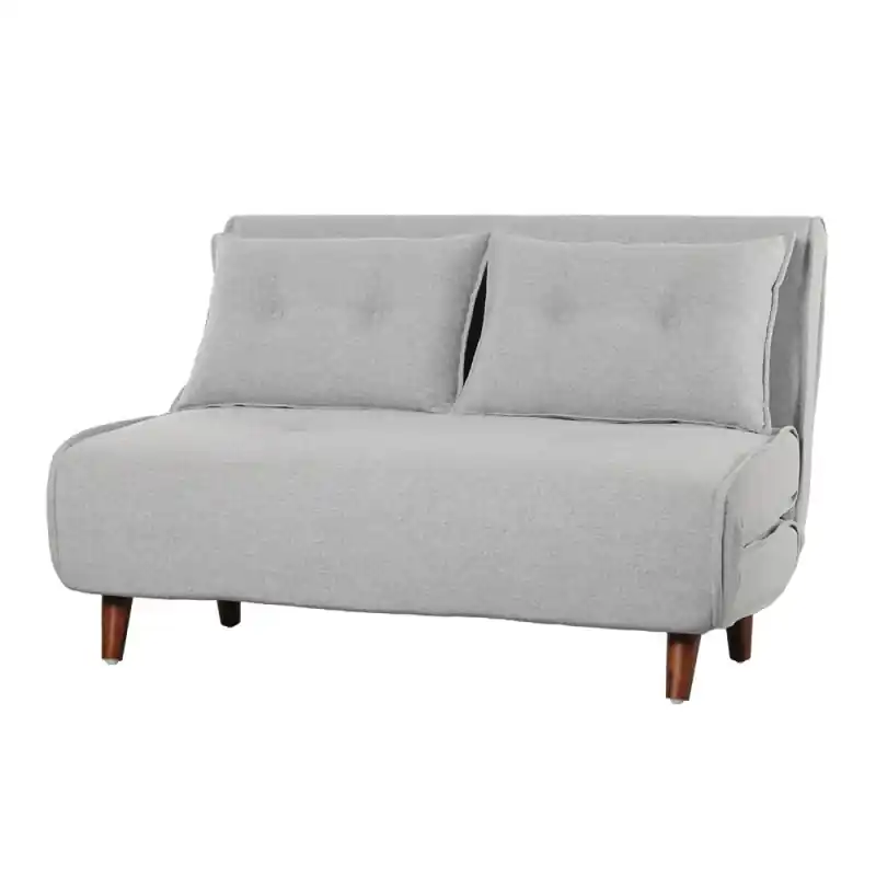 Sofá cama Valery 2 plazas liner gris claro - Sofa-Cama
