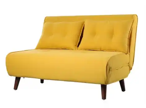 Sofá cama Valery 2 plazas liner amarillo - Sofa-Cama