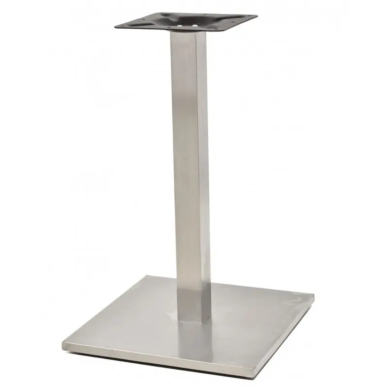 Base de mesa cuadrada acero inoxidable 72cm - Pies y bases para mesas