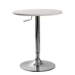 Mesa graduable en altura tapa soft blanca 70cm - Mesas hosteleria