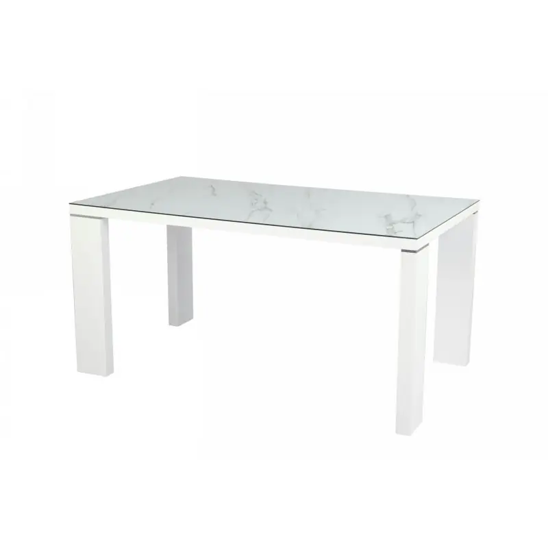 Mesa Paris new cristal templado cerámico mármol 150×90 cm - Mesas de comedor