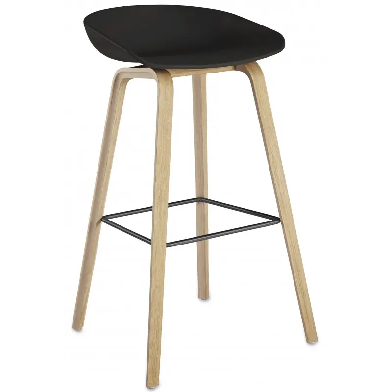 Taburete Dafne polipropileno negro 85cm - Taburetes hosteleria