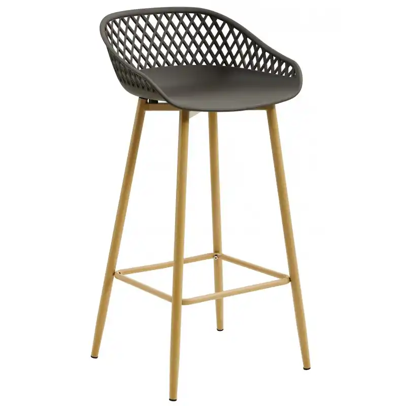 Taburete Joe polipropileno gris oscuro 75cm - Taburetes hosteleria