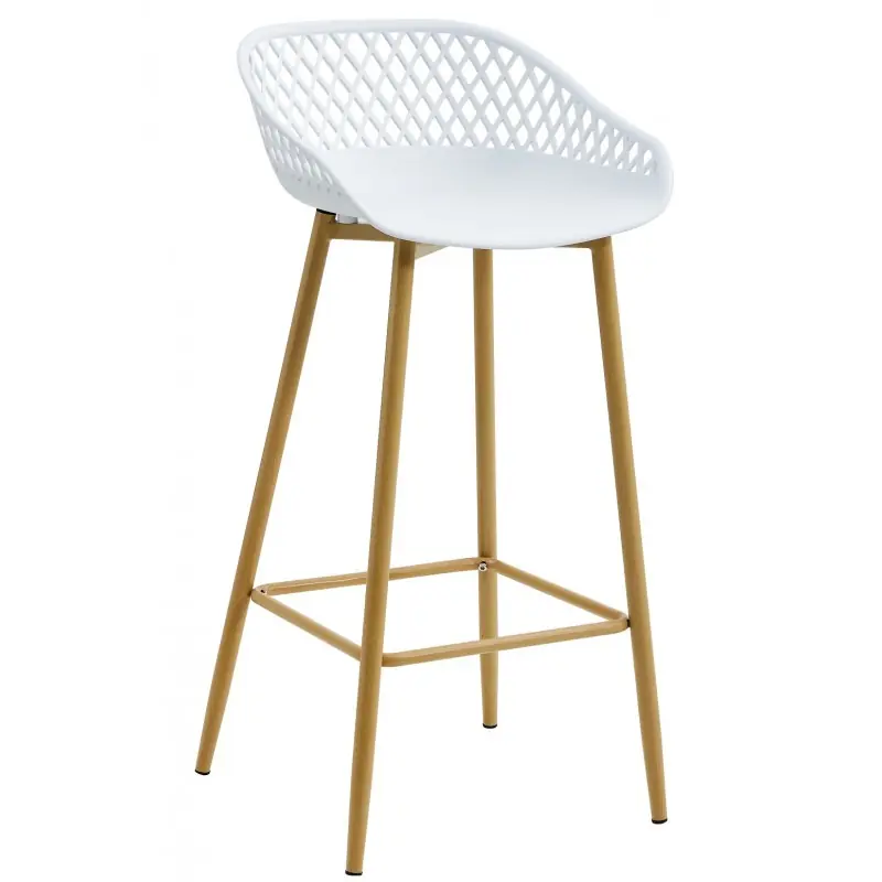 Taburete Joe polipropileno blanco 75cm - Taburetes hosteleria