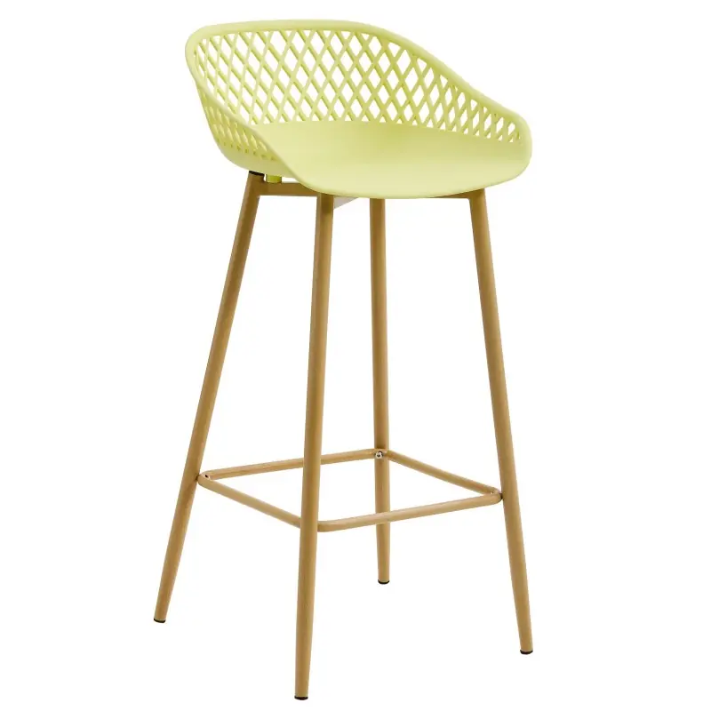 Taburete Joe polipropileno amarillo pastel 75cm - Taburetes hosteleria