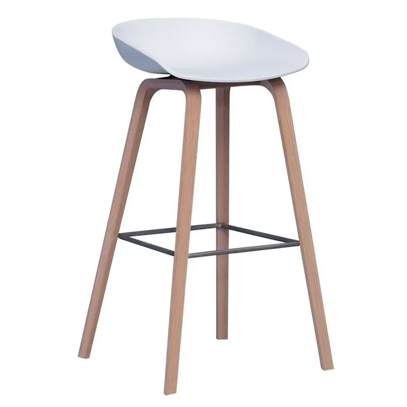 Taburete Dafne polipropileno blanco 85cm - Taburetes hosteleria