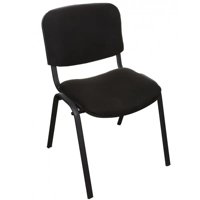 Silla de diseño multiusos acero negro tejido color negro - Sillas hosteleria