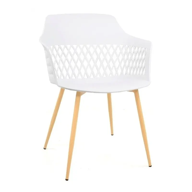 Sillón de diseño Lena polipropileno blanco - Sillas de Acero