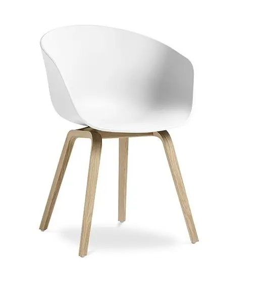 Sillon nordico TOM blanco madera - Sillas