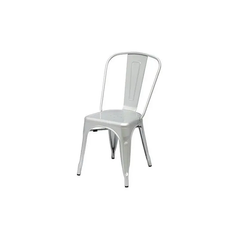 Silla de diseño tolix acero gris plata - Sillas hosteleria