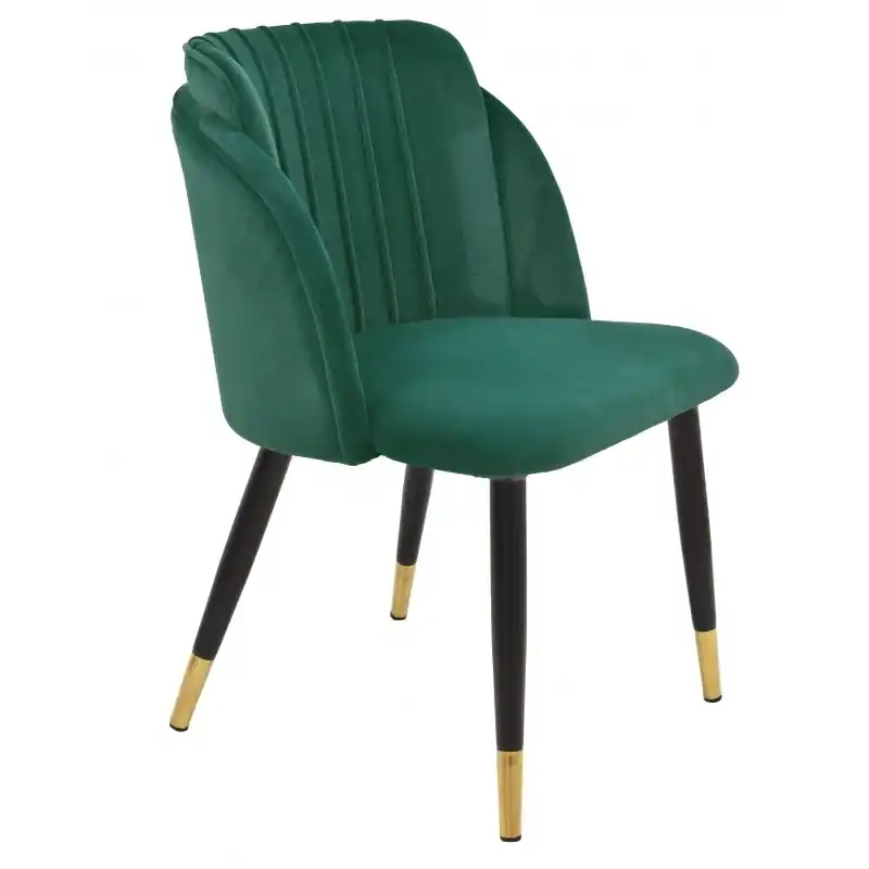 Silla retro velvet terciopelo verde - Sillas