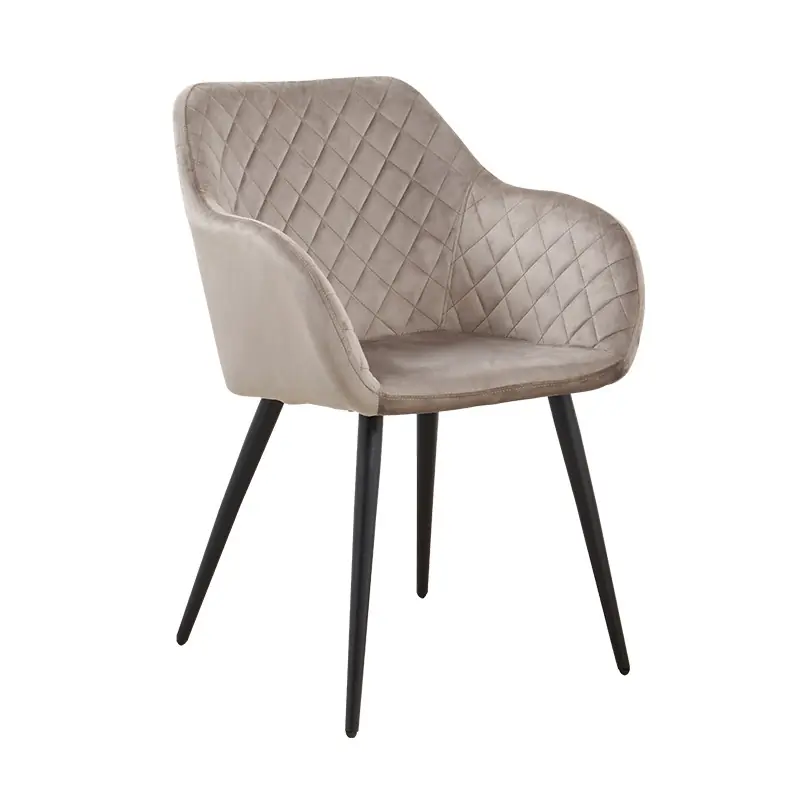 Sillon Margo velvet marrón claro - Sillas