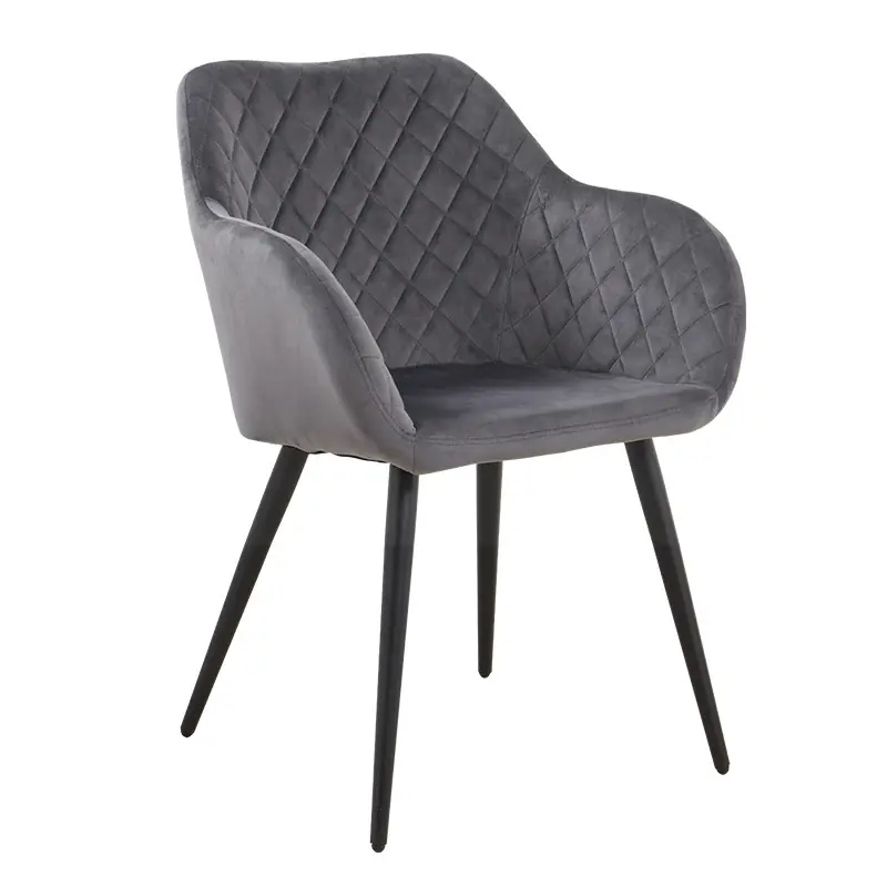 Sillon Margo velvet gris - Sillas