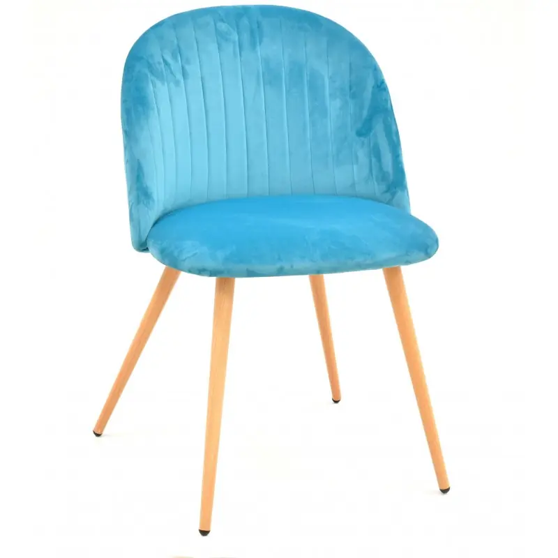 Silla Velvet terciopelo turquesa - Sillas