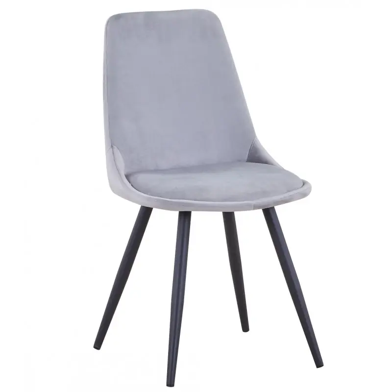 Silla Abril terciopelo gris - Sillas