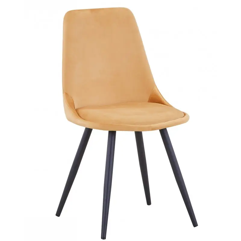 Silla Abril terciopelo mostaza - Sillas