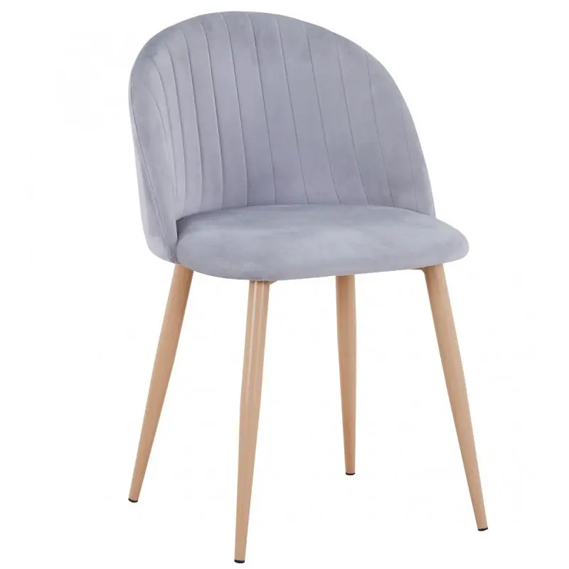 Silla Velvet new terciopelo gris - Sillas