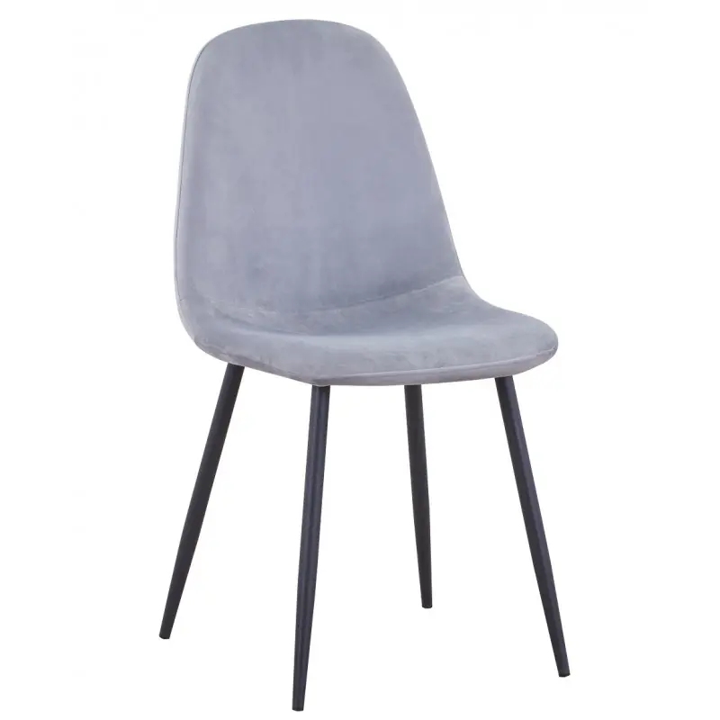 Silla Oxana new terciopelo gris - Sillas