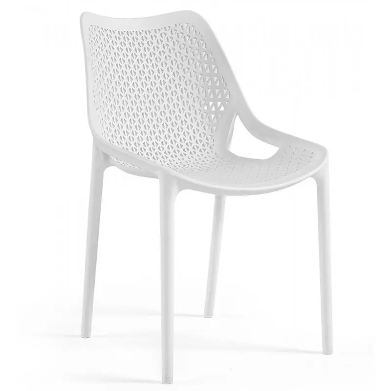 Silla apilable Macarena polipropileno blanco - Sillas plasticos