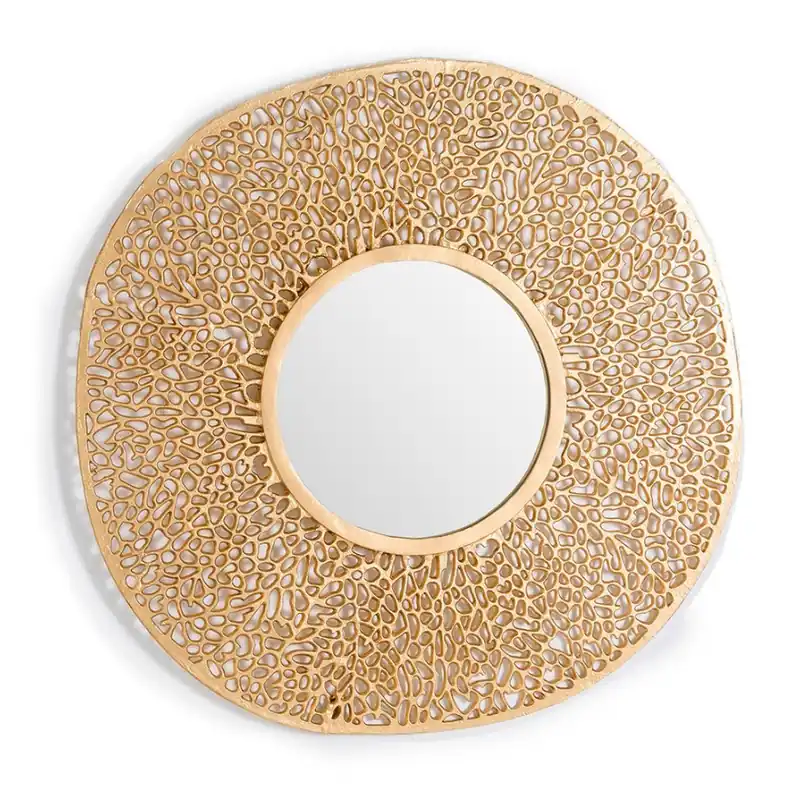 Espejo Golden metal colado dorado 114cm - Espejos