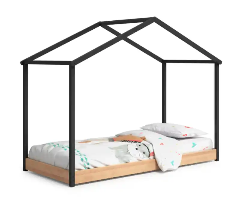 Cama cabaña Montessori antracita - Camas y canapes
