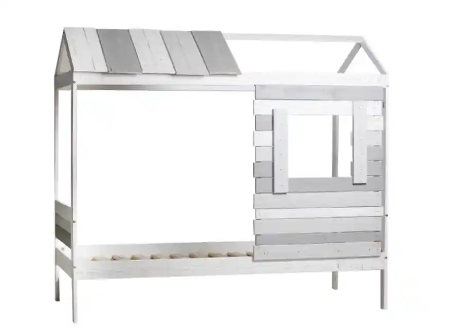 Cama cabaña juventil Sia-2 madera de pino 90×190 cm