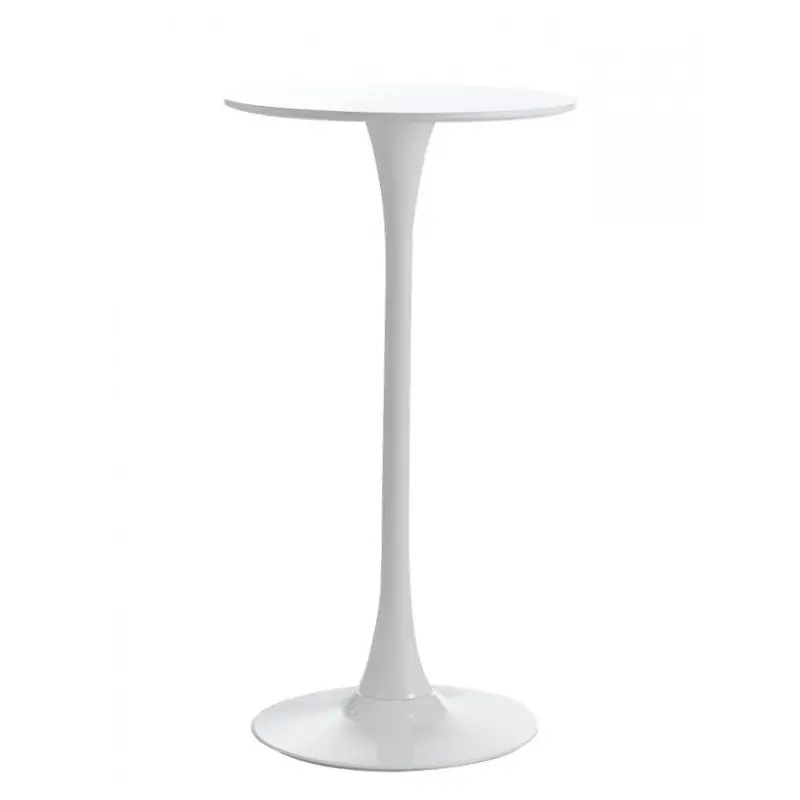 Mesa alta de diseño alta Tulip blanco 60 cm diametro 105 cm alto - Mesas hosteleria