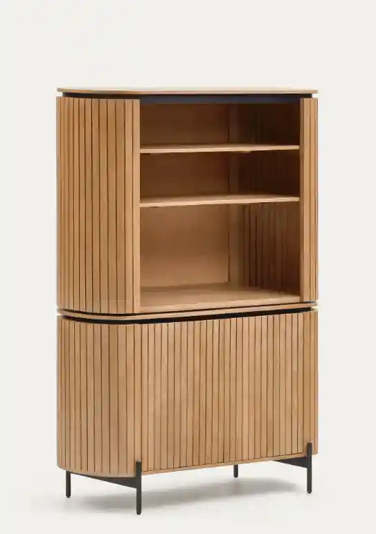 Aparador alto London madera maciza de mango 120x170cm - Armarios