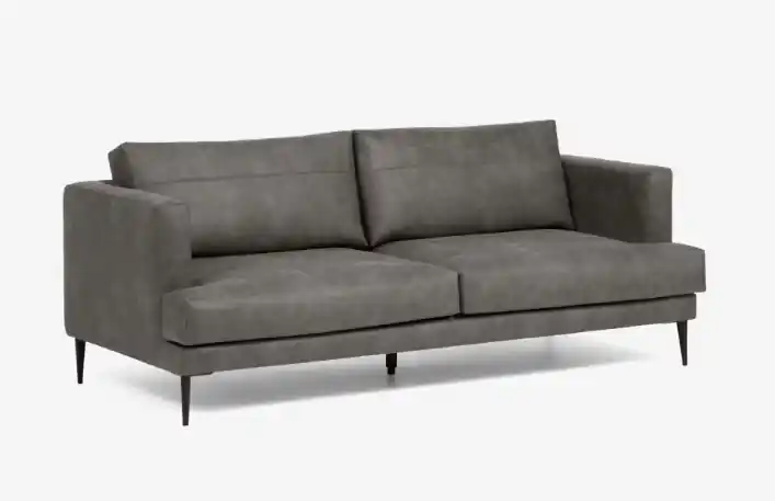 Sofá Bavaria 2 plazas tapizado gris oscuro 183cm - Sofas