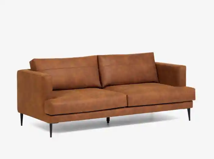 Sofá Bavaria 2 plazas tapizado marrón claro 183cm - Sofas