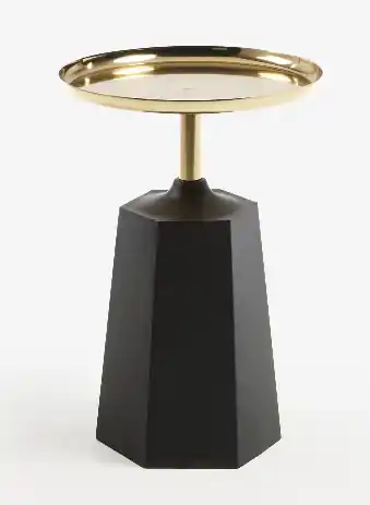 Mesa auxiliar Malibu de metal hierro 37 cm - Mesas de centro y auxiliares