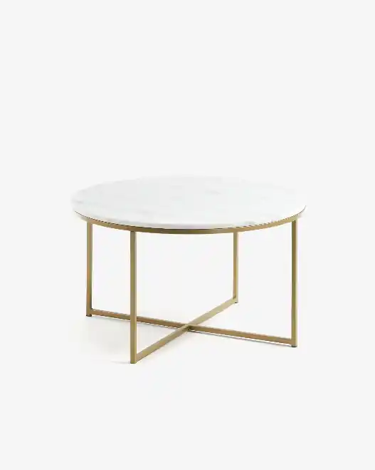 Mesa de centro Anita de mármol 80 cm - Mesas de centro y auxiliares