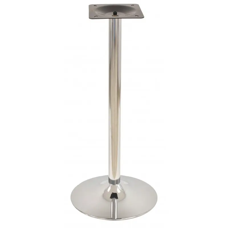 Base de mesa alta acero cromado 110cm - Pies y bases para mesas
