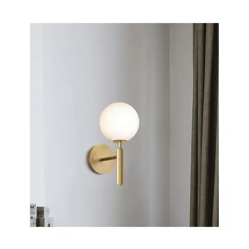 Lampara aplique metal tulipa blanca - Apliques