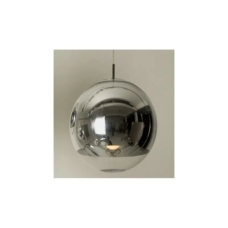 Lampara reproduccion Copper cristal cromado transparente 25cm - Lamparas de techo