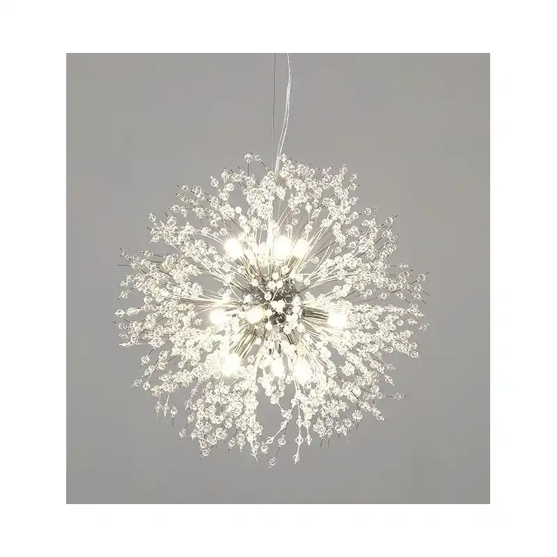 Lampara techo metal cristal 50cm - Lamparas de techo