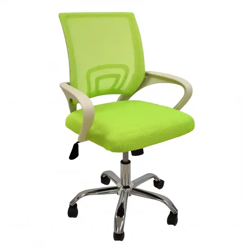 Sillón de oficina Silen new basculante malla y tejido verde - Sillas oficina operativas