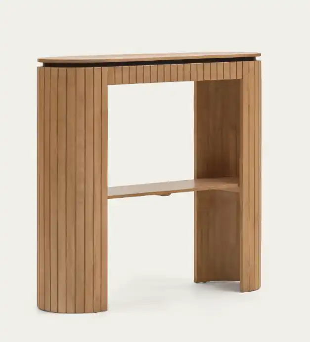 Consola con cajon London madera maciza de mango 120x90cm - Consolas