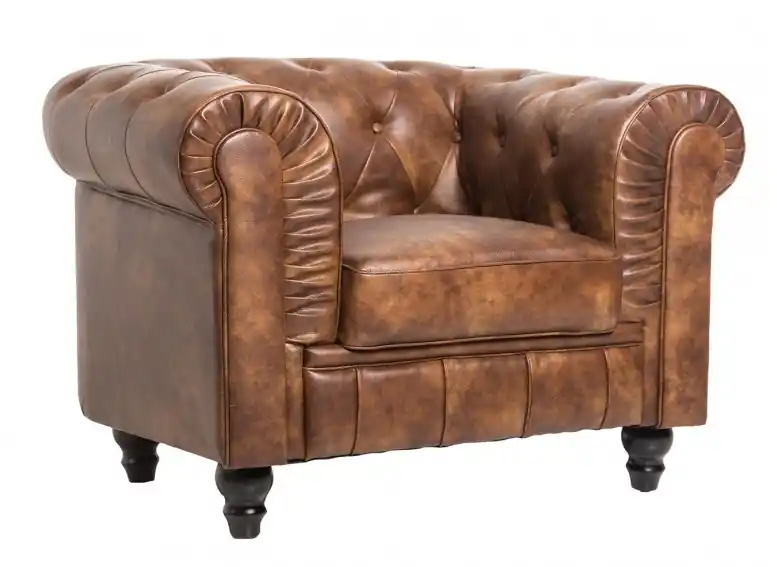 Sillon chester cuero viejo - Sillones