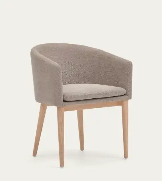 Sillon seu nordico chenilla marrón - Sillones butacas divanes