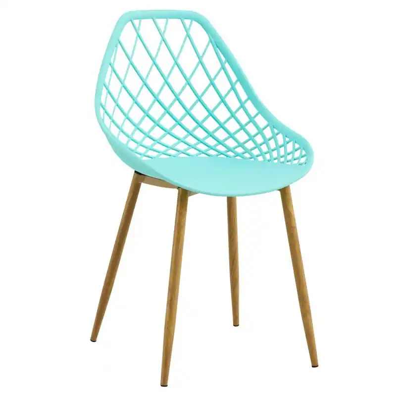 Silla Joe polipropileno verde pastel - Sillas hosteleria