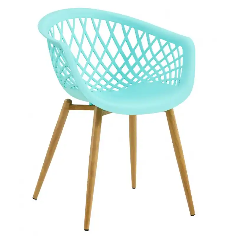 Sillón Joe polipropileno verde pastel - Sillas hosteleria