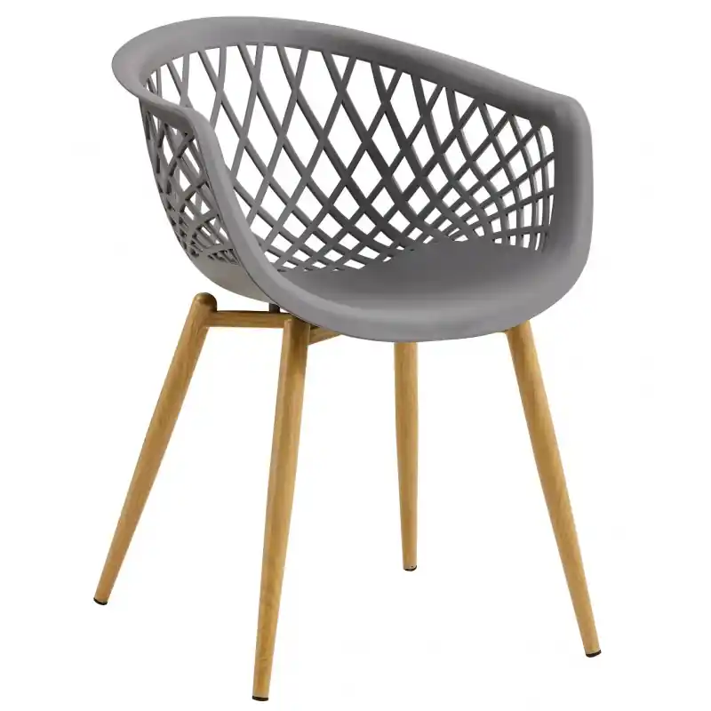 Sillón Joe polipropileno gris oscuro - Sillas hosteleria