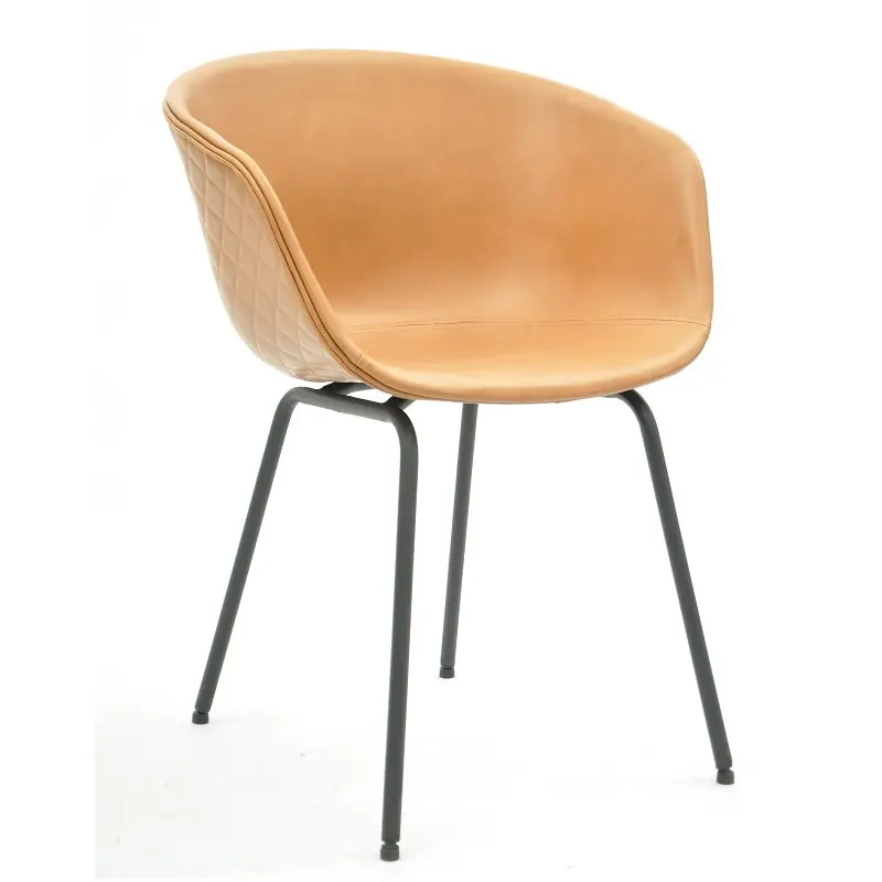 Sillon Andorra similpiel marrón claro - Sillas