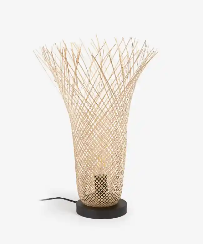 Lámpara de mesa Beneteau bambú natural - Lamparas sobremesa