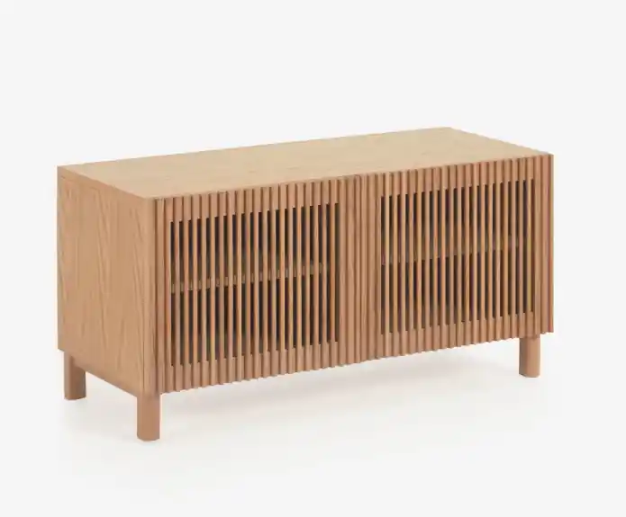Zapatero Beneteau madera maciza y chapa de roble 98cm - Zapateros