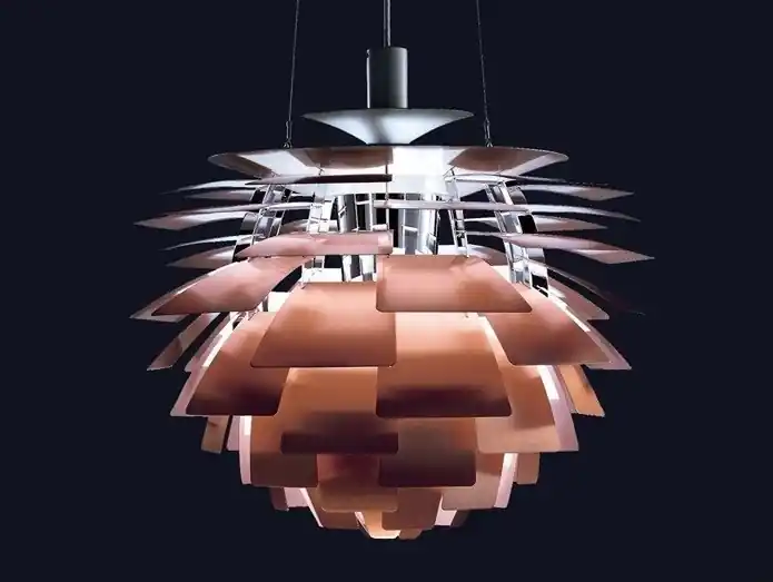Lampara Artichoke cobre 70 cm - Lamparas de techo