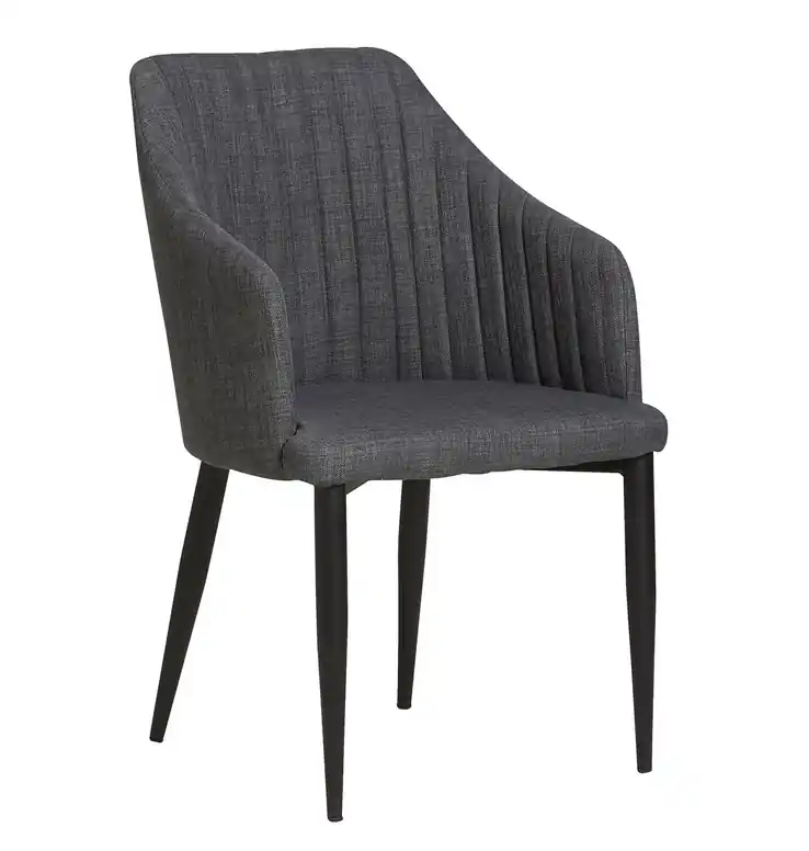 Sillon dani tela grafito pata negra - Sillas