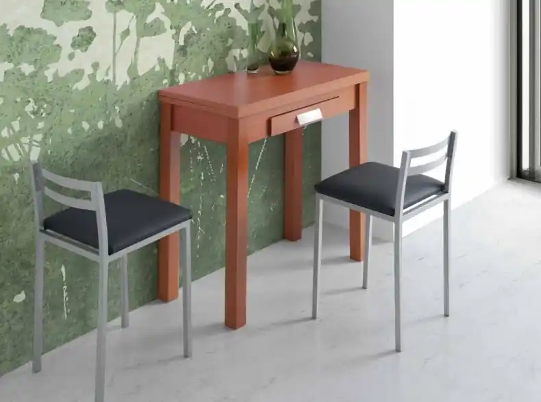 Mesa de cocina extensible Parma cerezo 80×40-80 cm