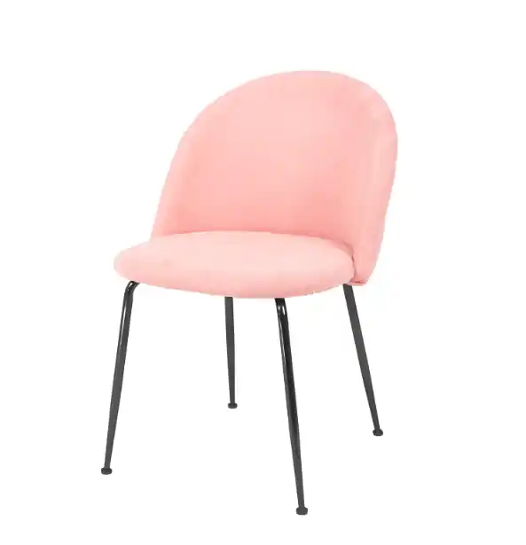 Silla Areo terciopelo color salmón - Sillas